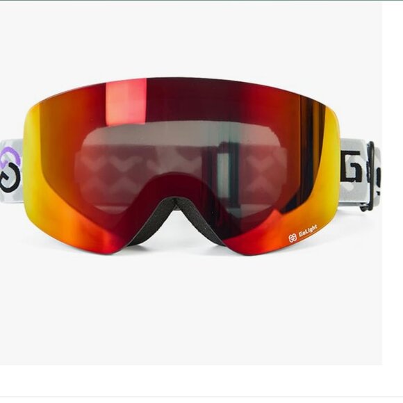 OTG Ski Orange Goggles 100% UV Protection Anti Fog - Picture 2 of 6